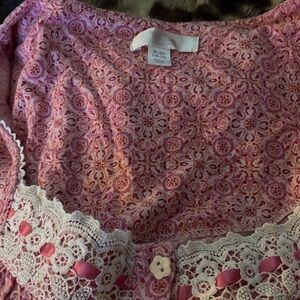 Pink Floral Lace nightgown